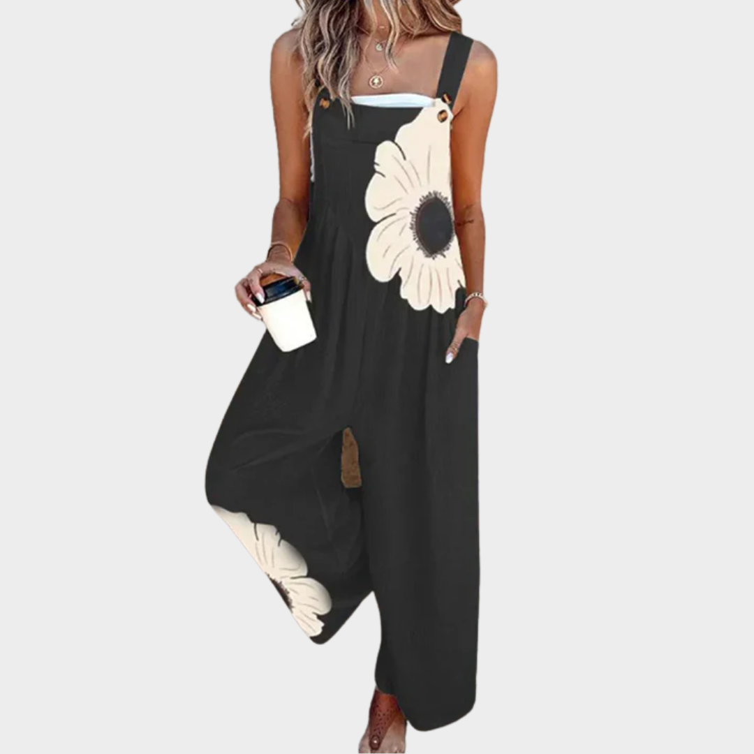 Amandine | Contrasting Bohemian Flower Dress